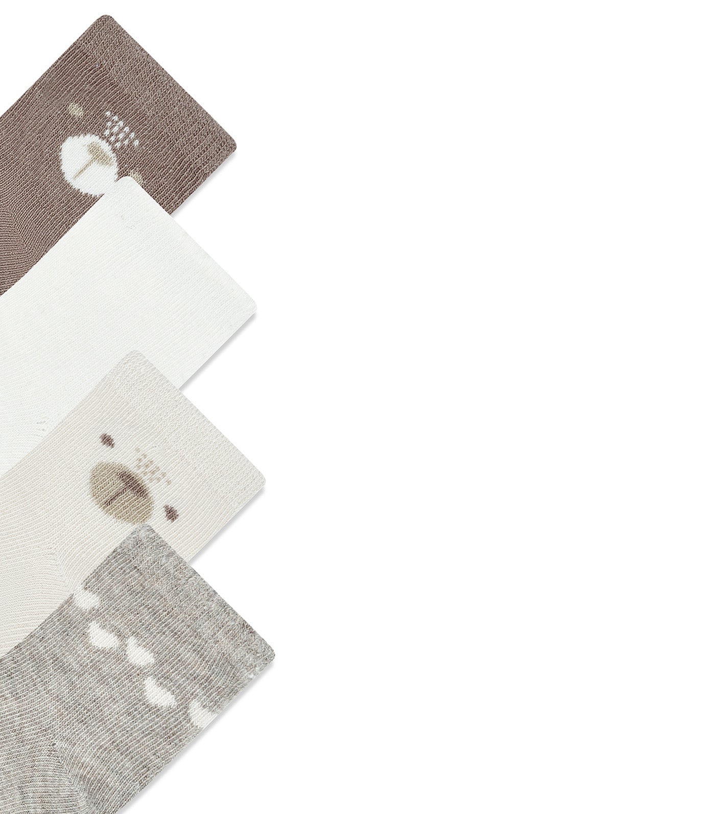 Piccolo Bambino 8-Pairs Socks Beige