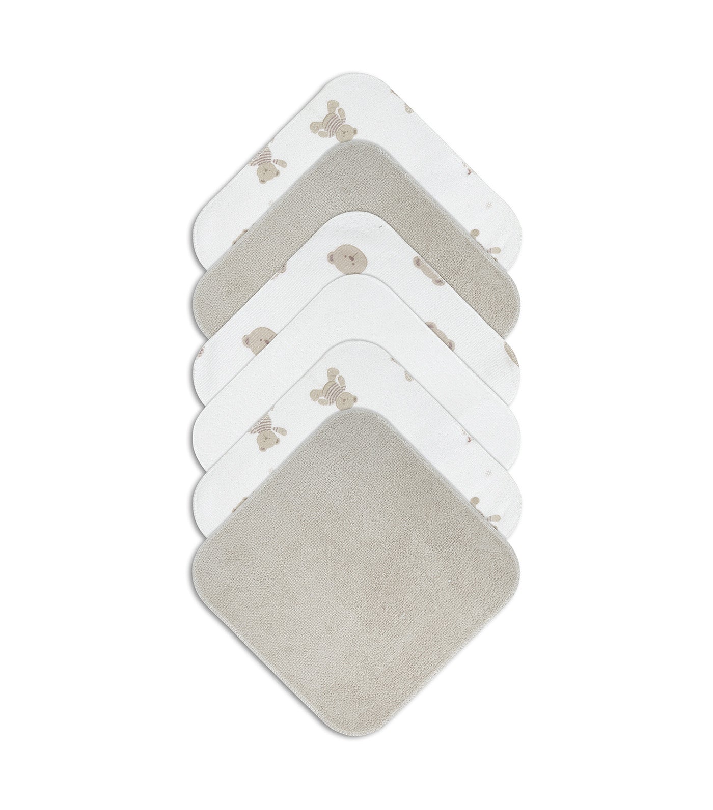 Piccolo Bambino 12-Pack Washcloths Beige