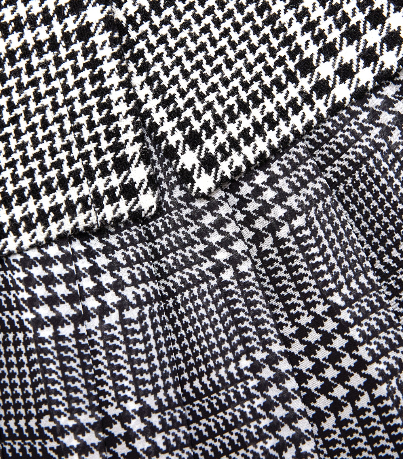 Houndstooth Tailored Midi Dress