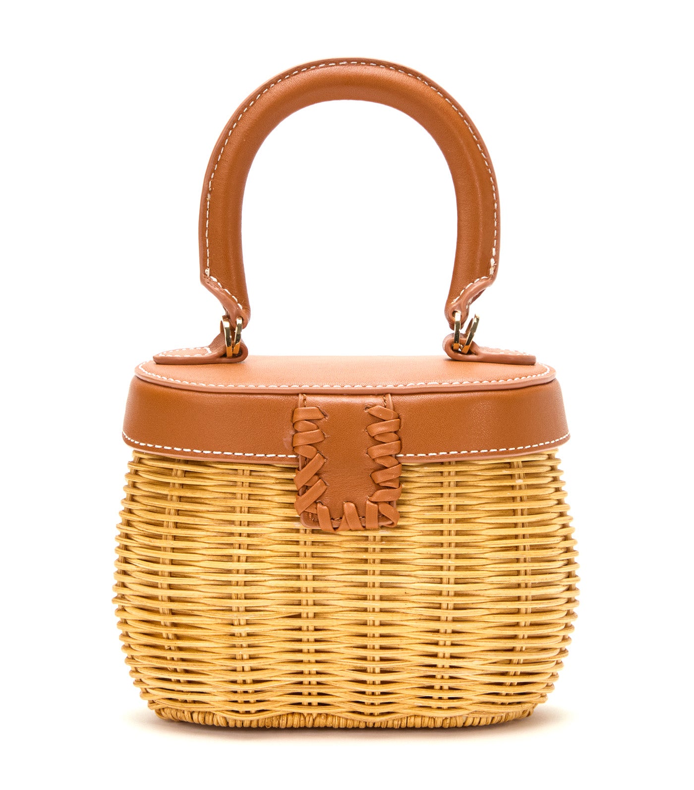 Rattan Bow Basket Bag