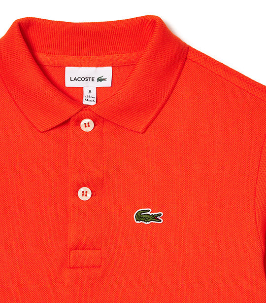 Kids' Lacoste Petit Piqué Polo Shirt Sunrise