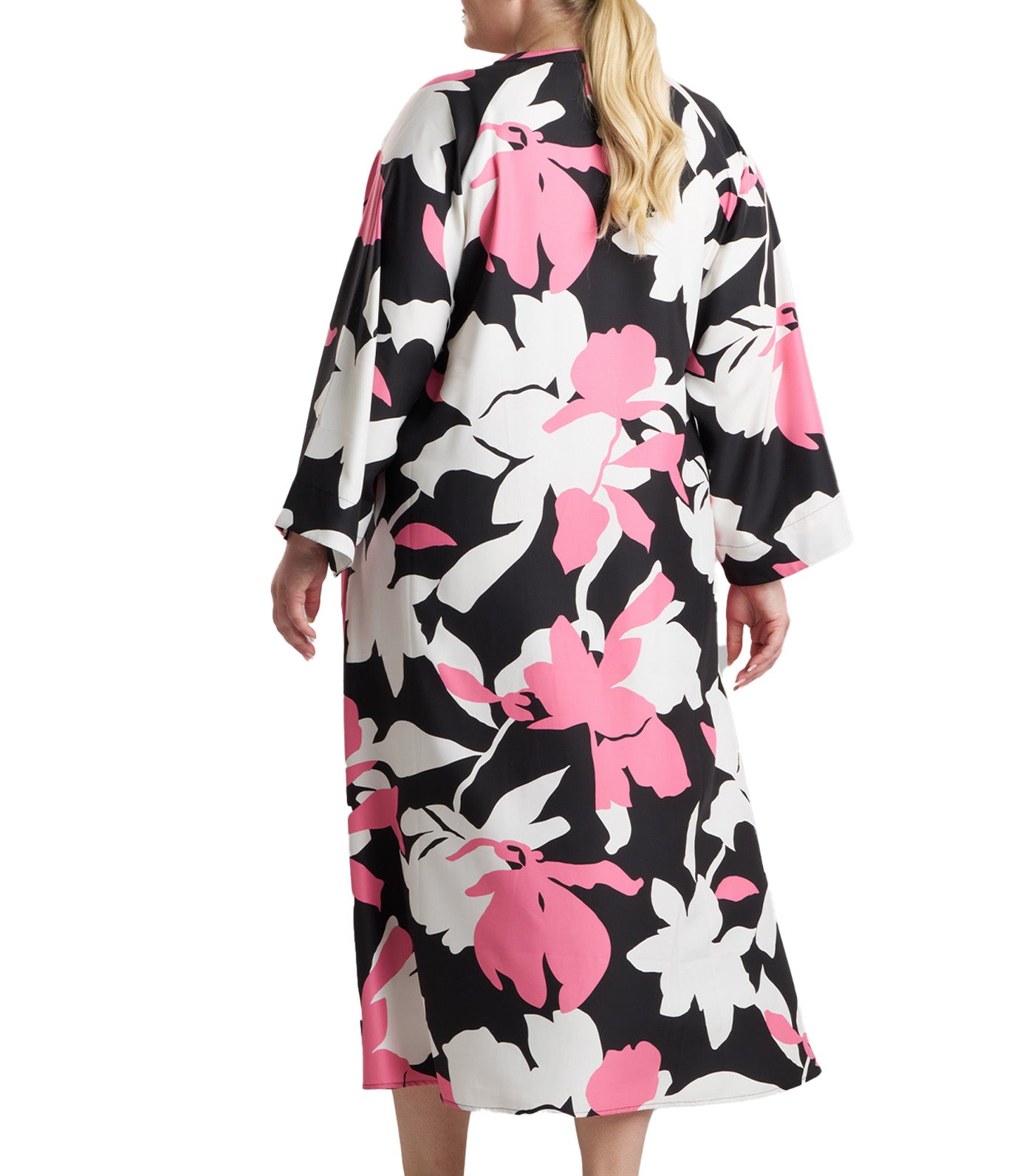 Niwashi Zip Caftan Pink/Black