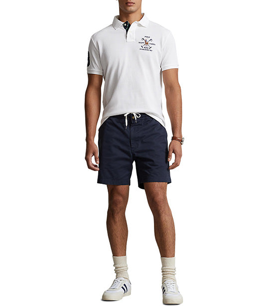 Men's Custom Slim Fit Mesh Polo Shirt White