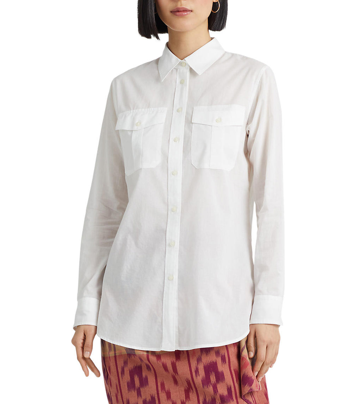 Women's Cotton Voile Shirt White