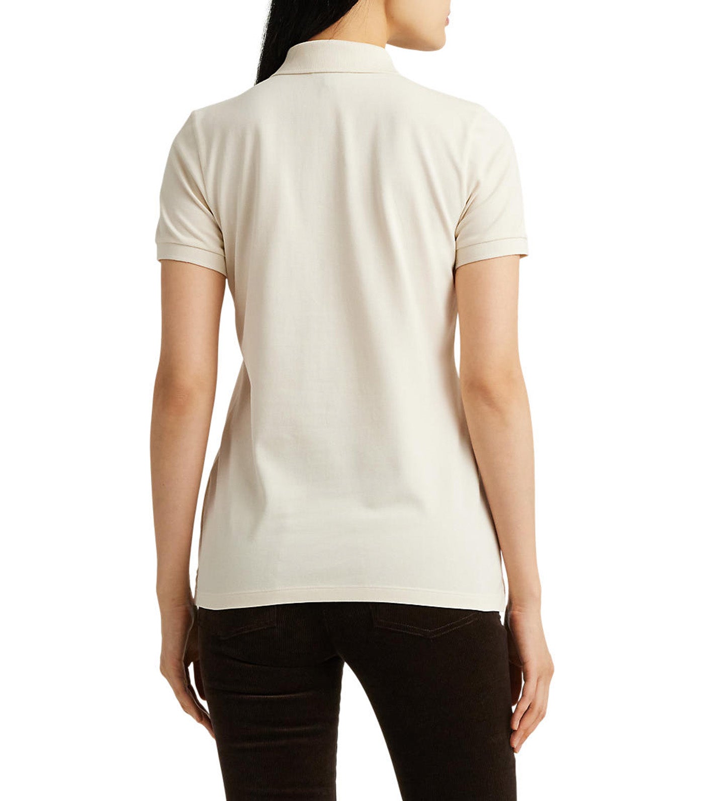 Women's Beaded-Crest Piqué Winter Cream