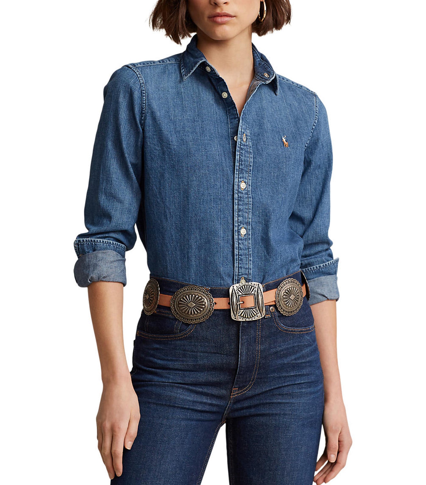 Women's Denim Shirt Denim Blue