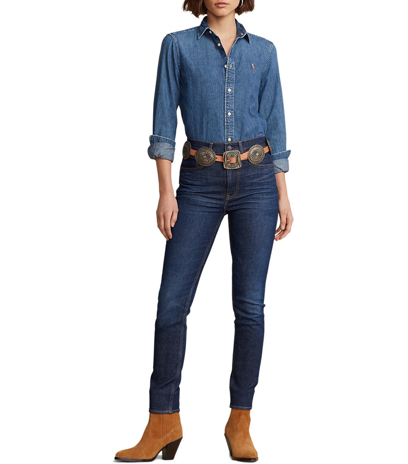 Women's Denim Shirt Denim Blue