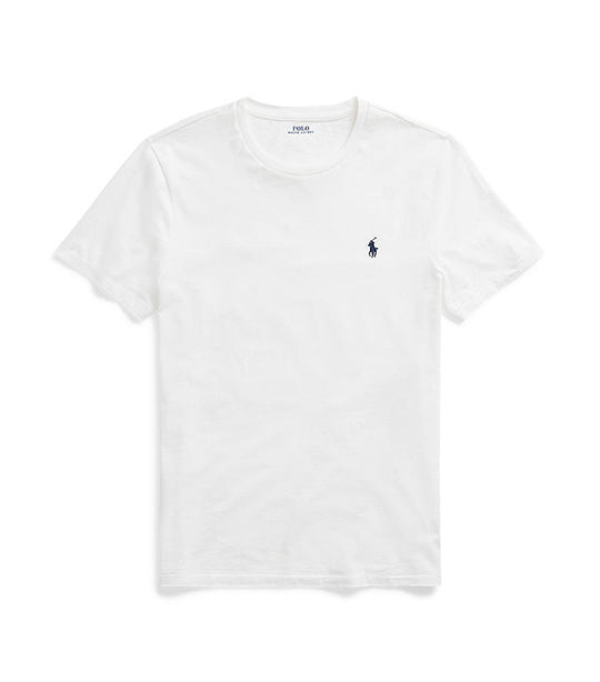 Men's Custom Slim Fit Jersey Crewneck T-Shirt White