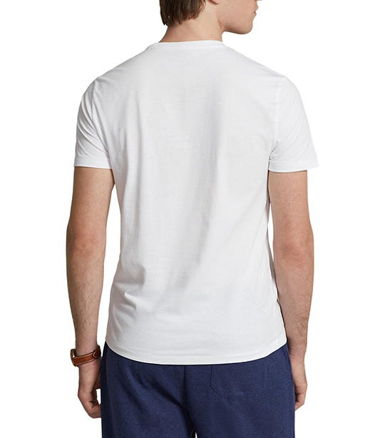 Men's Custom Slim Fit Jersey Crewneck T-Shirt White