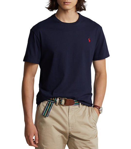 Men's Custom Slim Fit Jersey Crewneck T-Shirt Ink