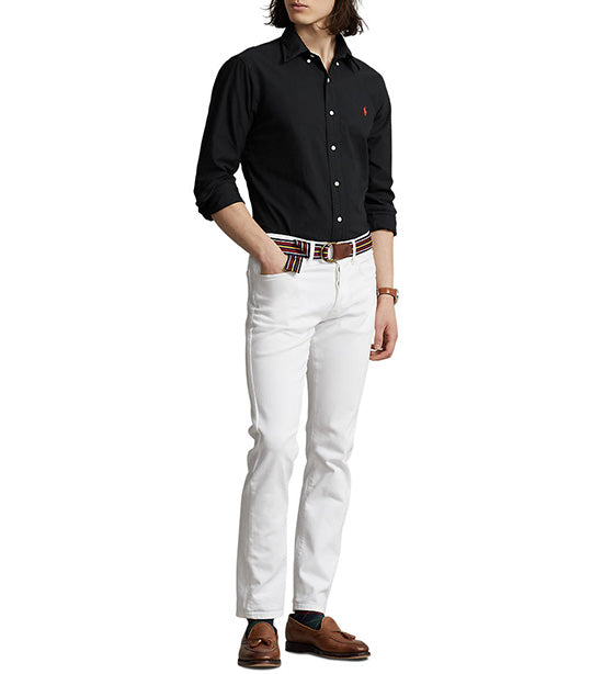 Men's Custom Fit Garment-Dyed Oxford Shirt Black