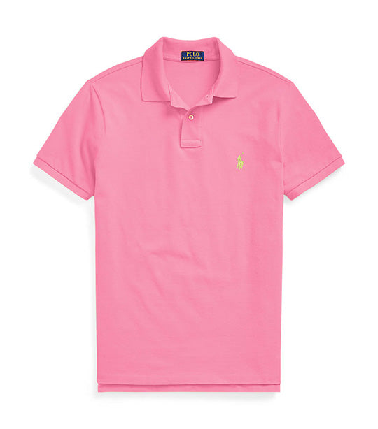 Men's Custom Slim Fit Mesh Polo Shirt Maui Pink