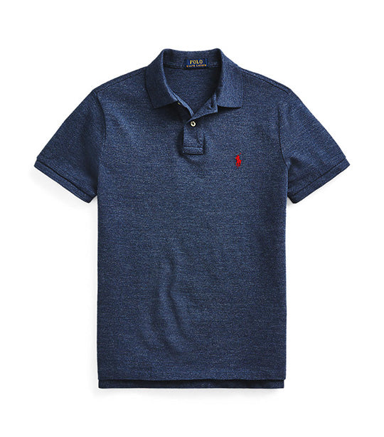 Men's Custom Slim Fit Mesh Polo Shirt Heather