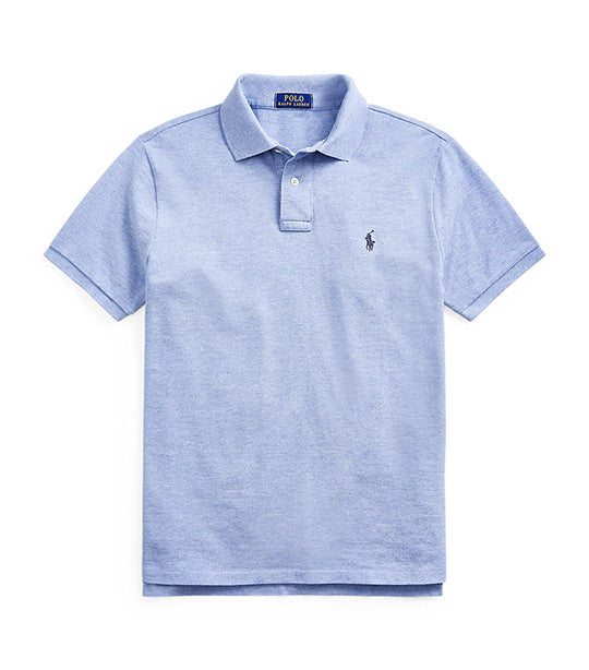 Men's Custom Slim Fit Mesh Polo Shirt Jamaica Heather