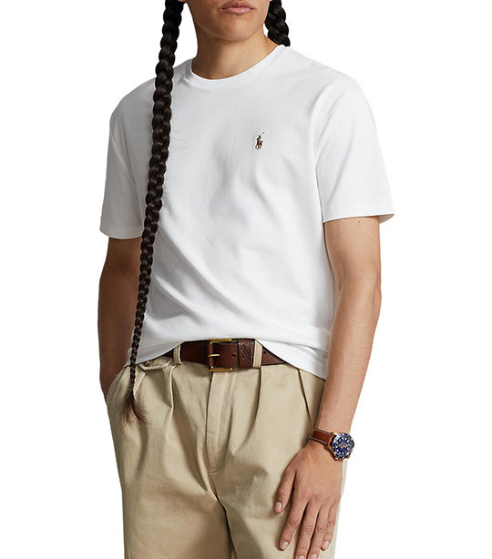 Men's Custom Slim Fit Soft Cotton T-Shirt White