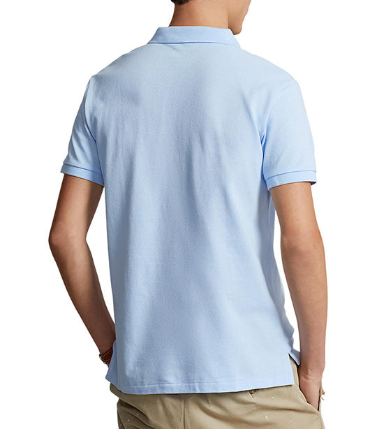 Men's Custom Slim Fit Mesh Polo Shirt Elite Blue