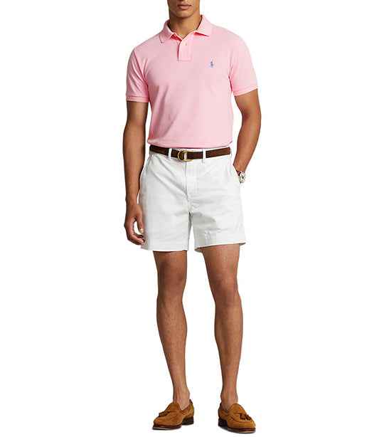 Men's Custom Slim Fit Mesh Polo Shirt Carmel Pink