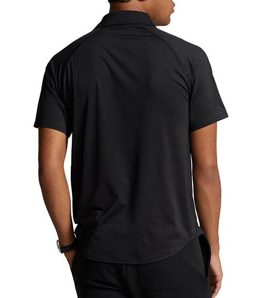 Men's Custom Slim Fit Performance Polo Shirt Polo Black