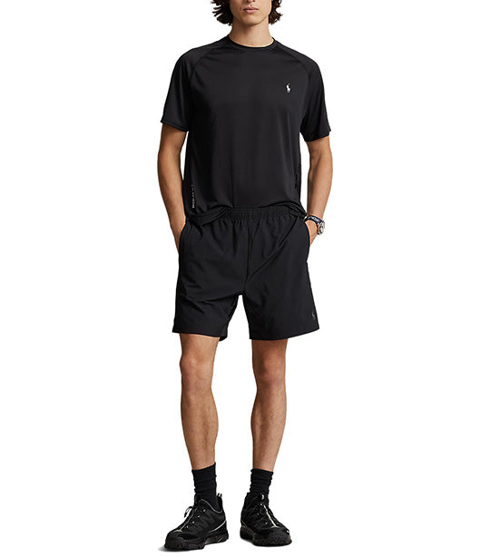 Men's Performance Jersey T-Shirt Polo Black