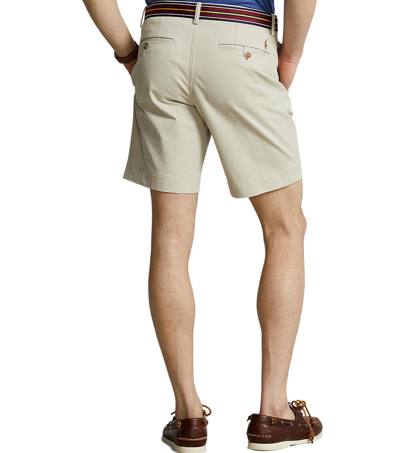 Men's 8-Inch Stretch Straight Fit Chino Short Classic Stone