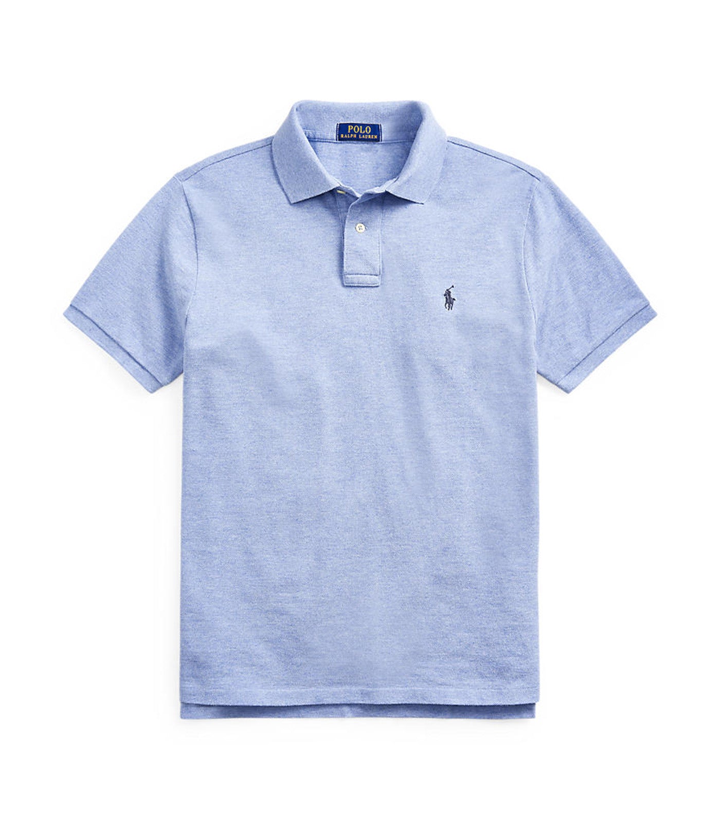 Men's Custom Slim Fit Mesh Polo Shirt Isle Heather