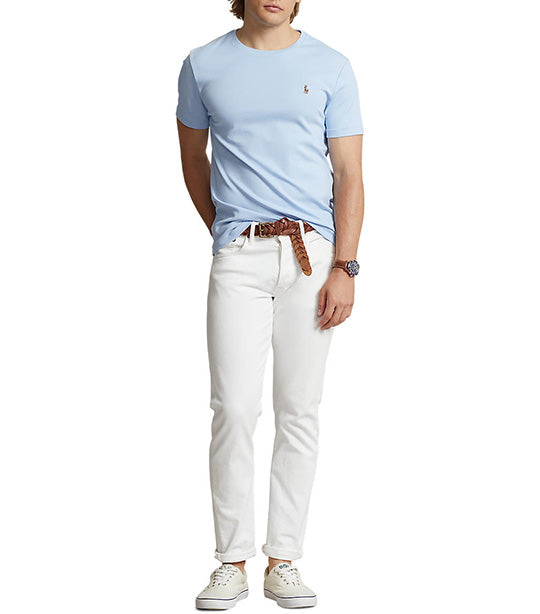Men's Custom Slim Fit Soft Cotton T-Shirt Office Blue