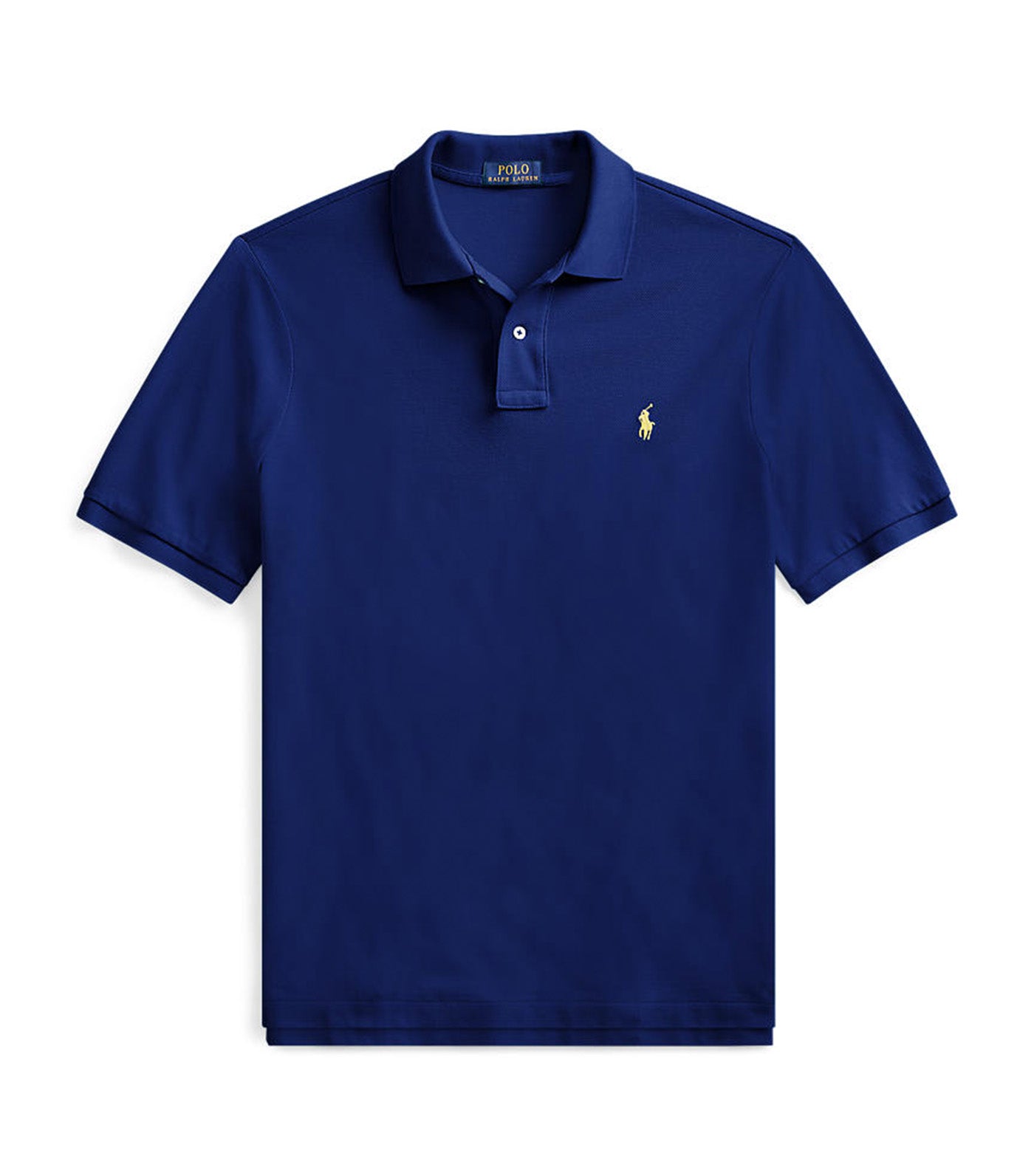 Men's Custom Slim Fit Mesh Polo Shirt Fall Royal