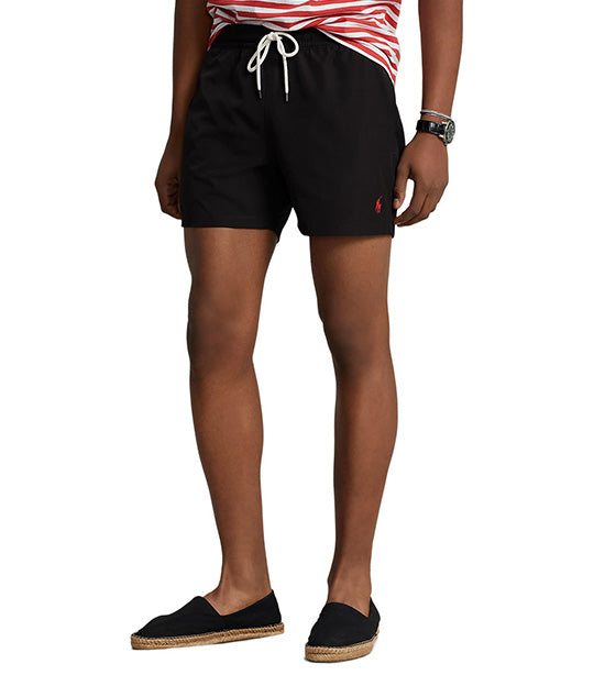 Men's 5.75-Inch Traveler Classic Swim Trunk Polo Black
