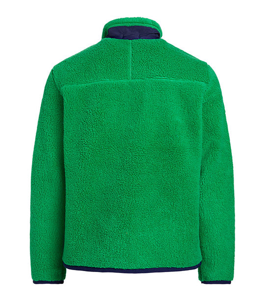 Men's Pile Fleece Jacket Billiard