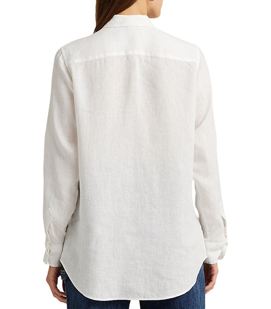 Women's Linen Shirt White