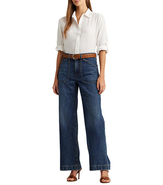 Women's Linen Shirt White