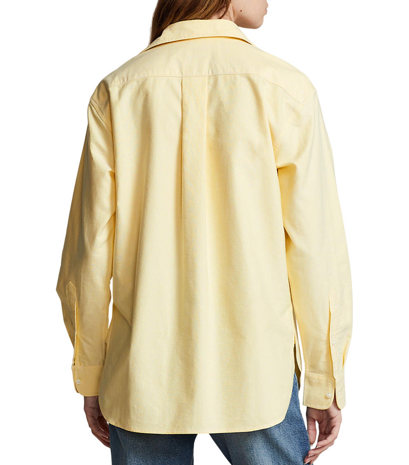 Women's Relaxed Fit Cotton Oxford Shirt Wicket Yellow