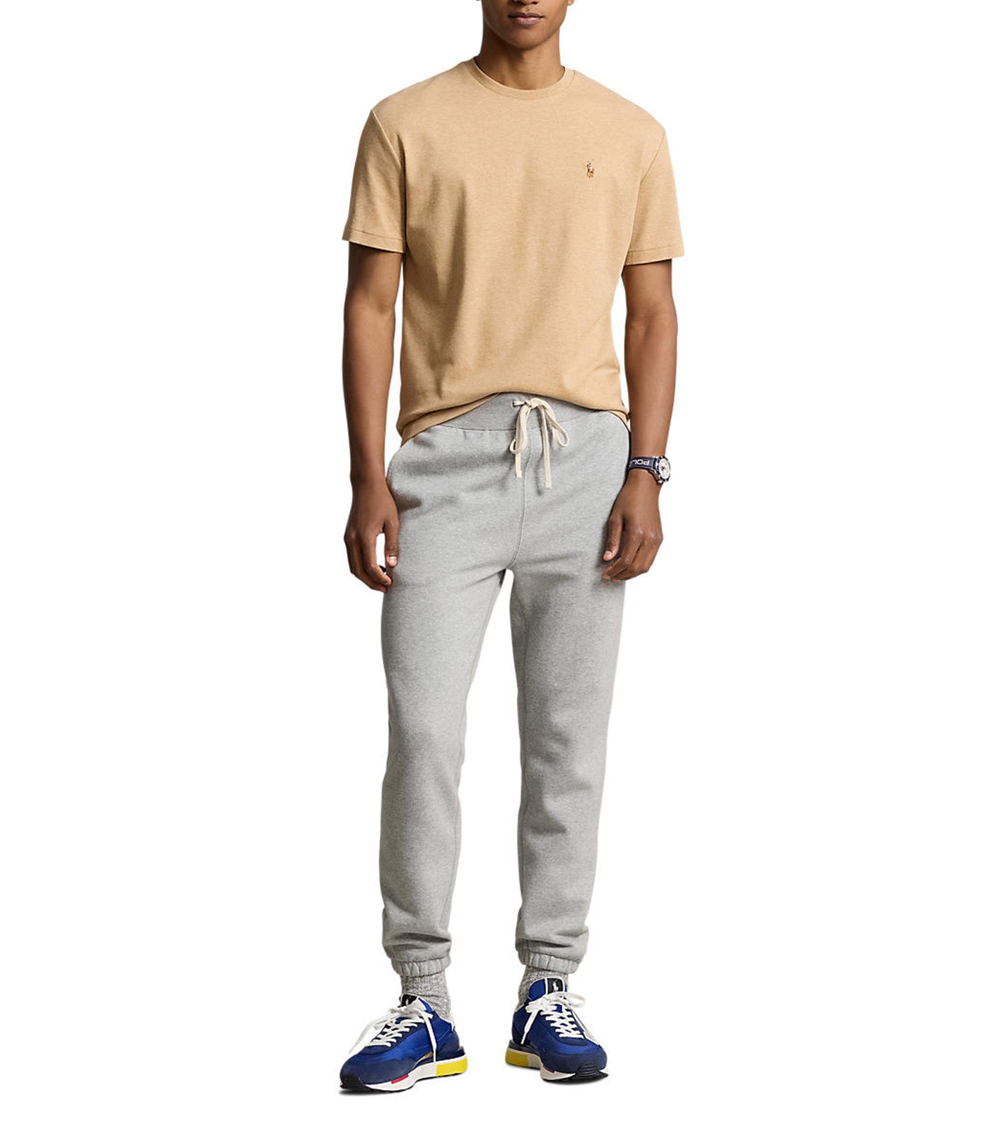 Men's Custom Slim Fit Soft Cotton T-Shirt Classic Camel Heather