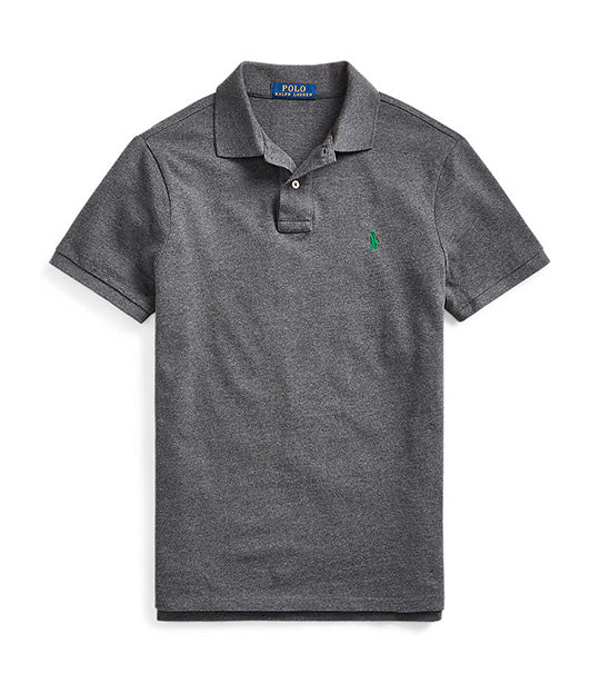 Men's Custom Slim Fit Mesh Polo Shirt Barclay Heather