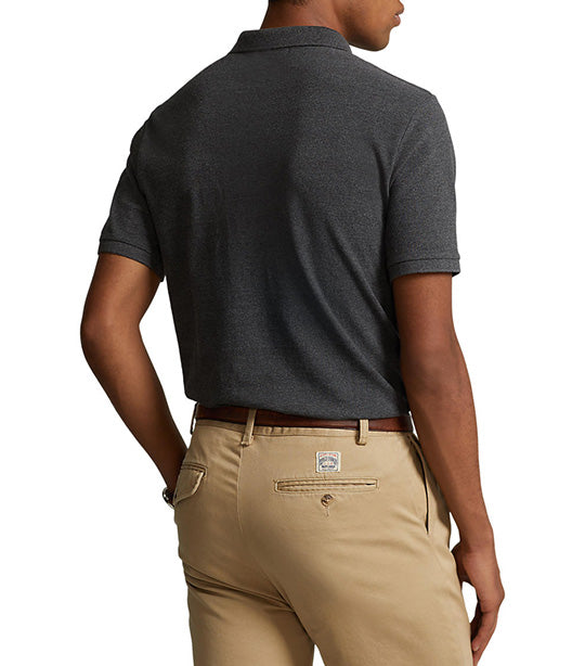 Men's Custom Slim Fit Mesh Polo Shirt Barclay Heather