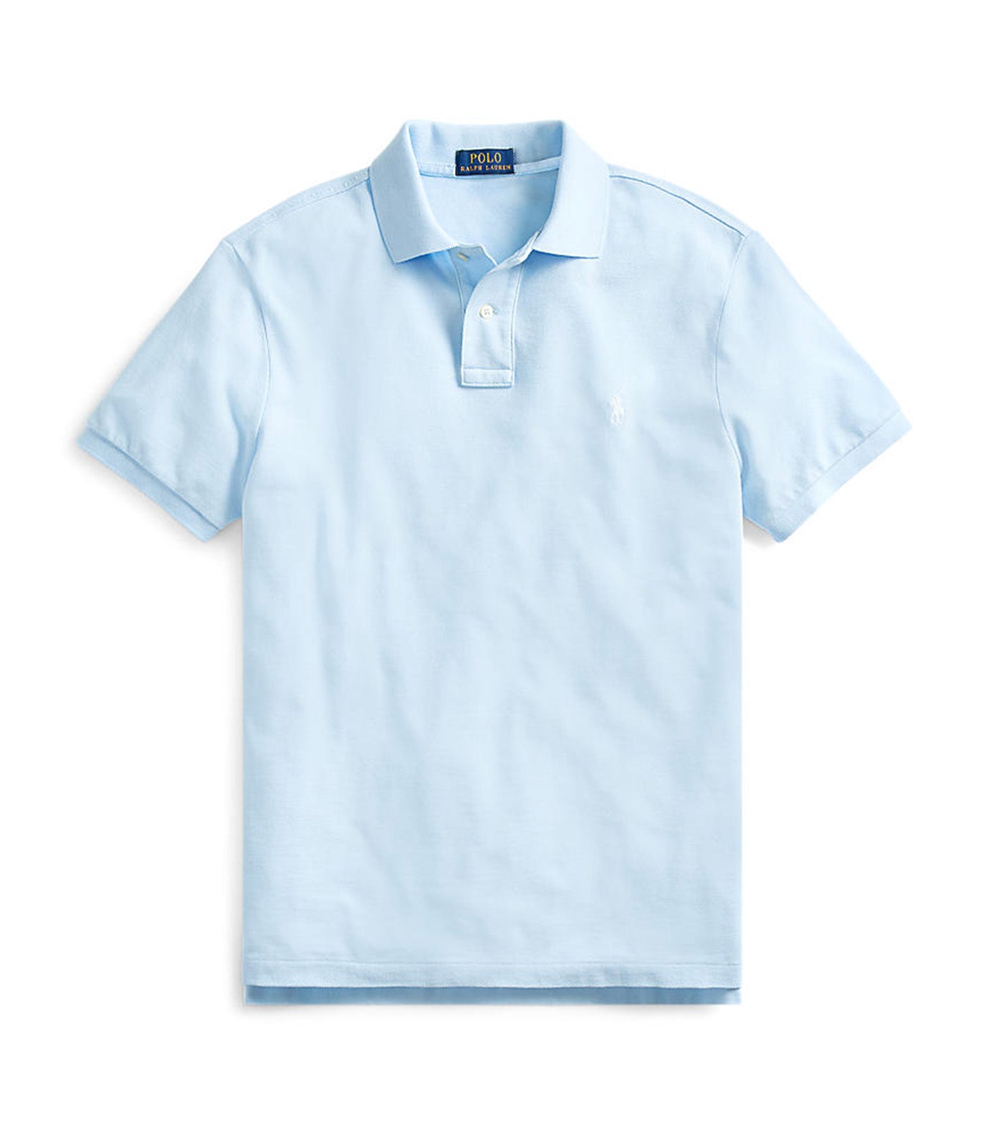 Men's Custom Slim Fit Mesh Polo Shirt Office Blue