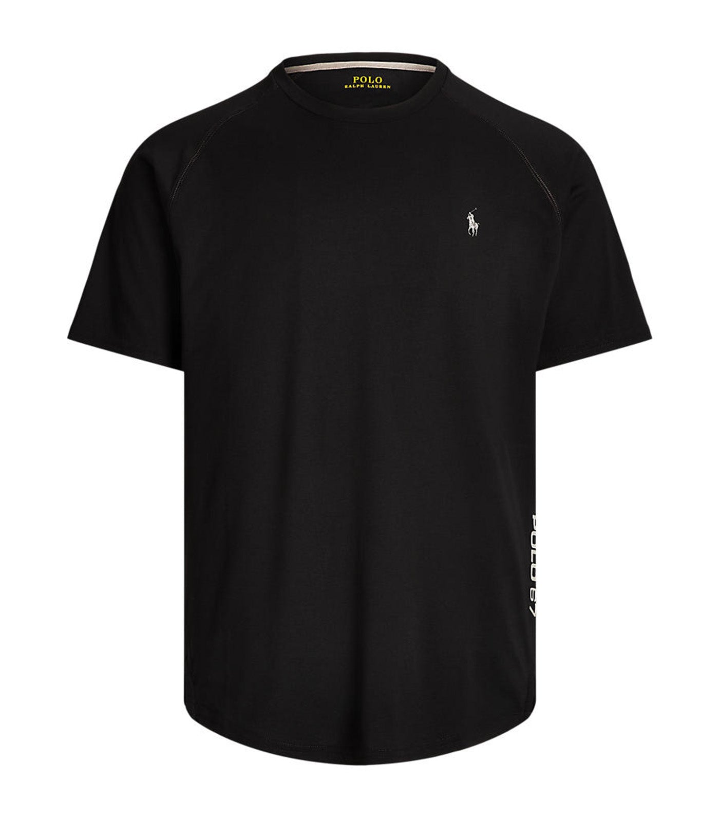 Men's Performance Jersey T-Shirt Polo Black