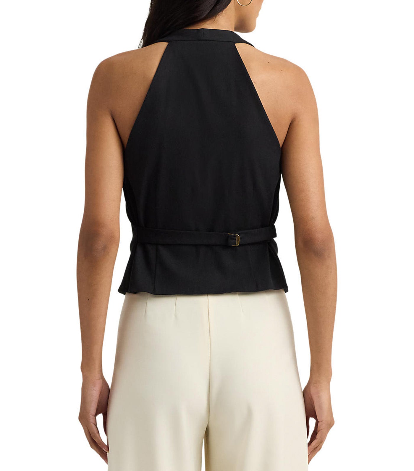 Women's Cotton-Blend Vest Black
