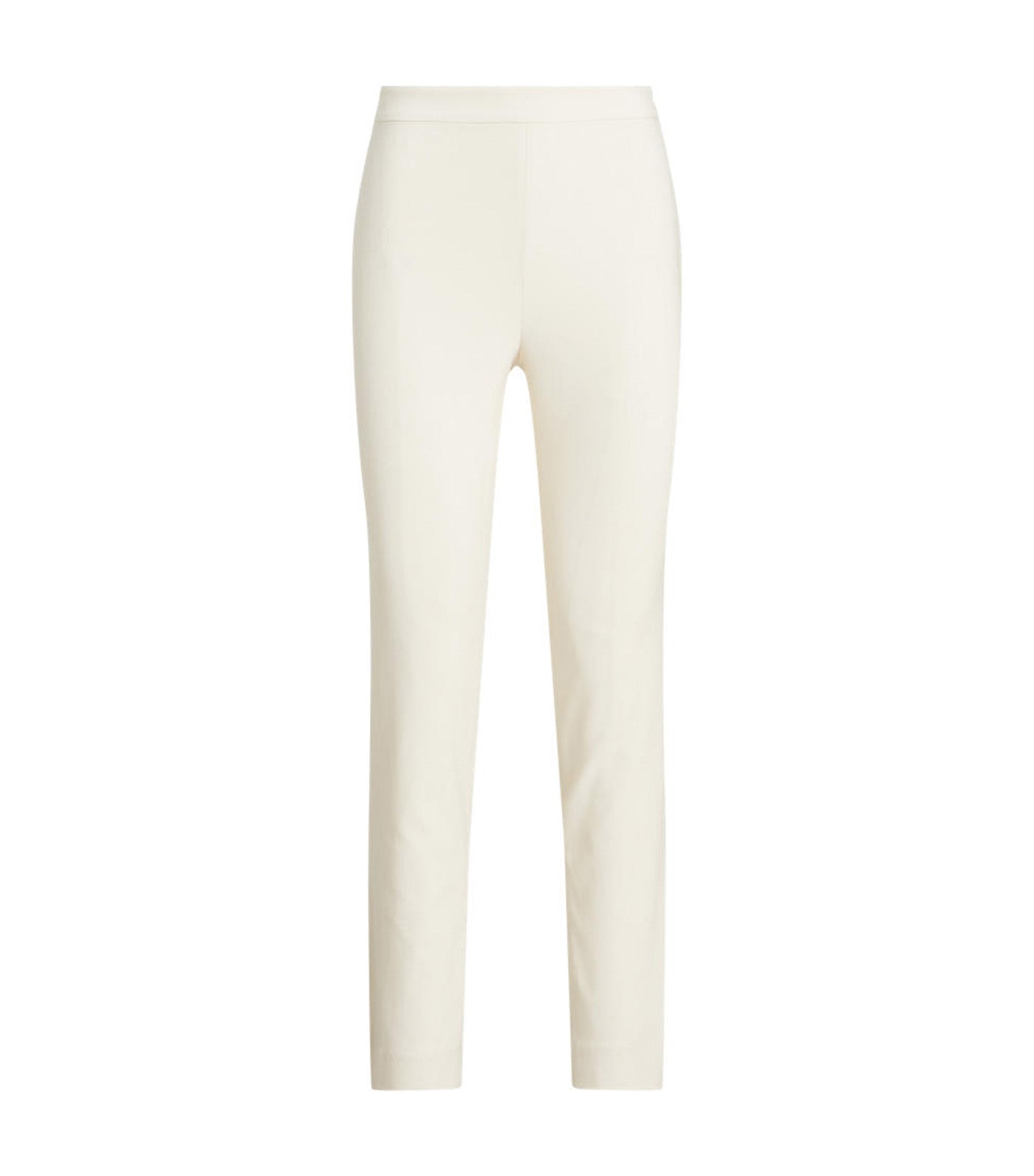 Women's High-Rise Cotton-Blend Cropped Pant Mascarpone Cream