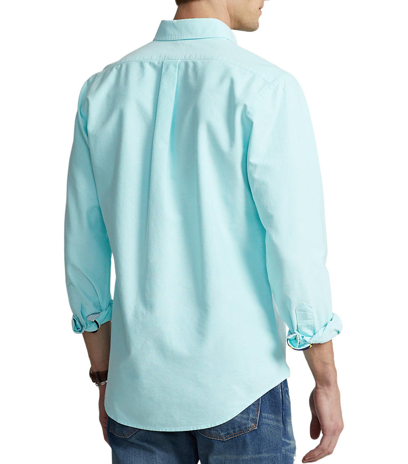 Men's Custom Fit Oxford Shirt Aegean Blue