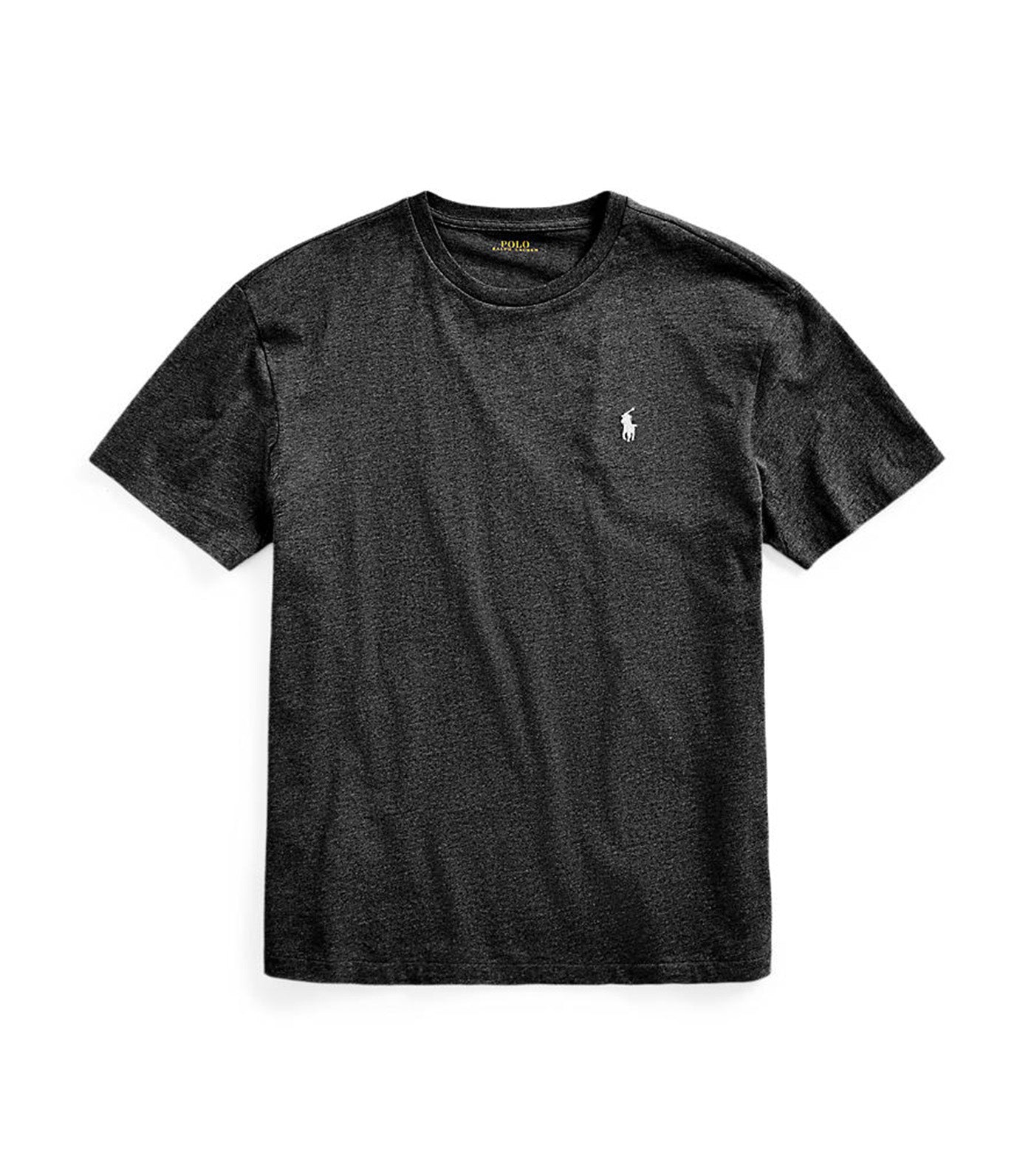 Men's Custom Slim Fit Jersey Crewneck T-Shirt Black Marl Heather