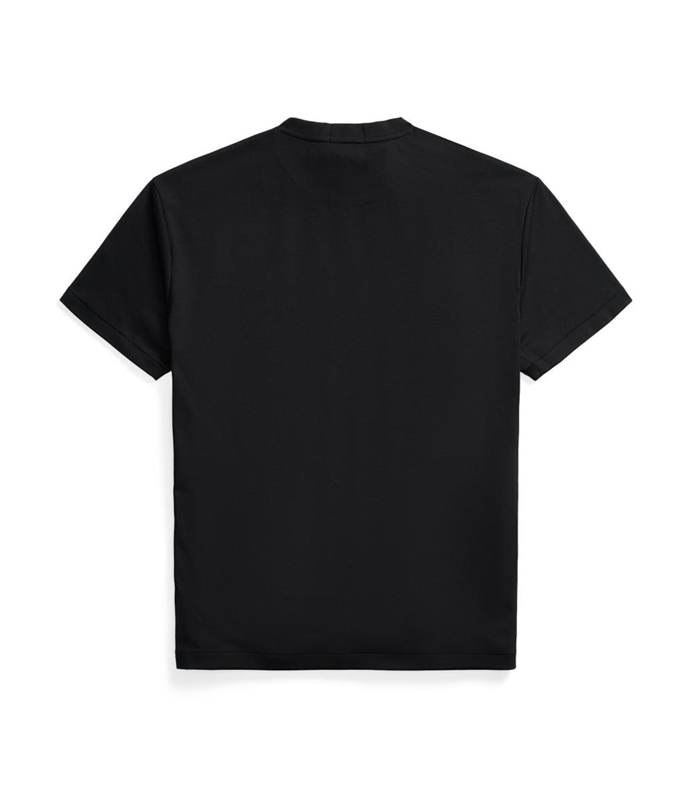 Men's Custom Slim Fit Soft Cotton T-Shirt Polo Black