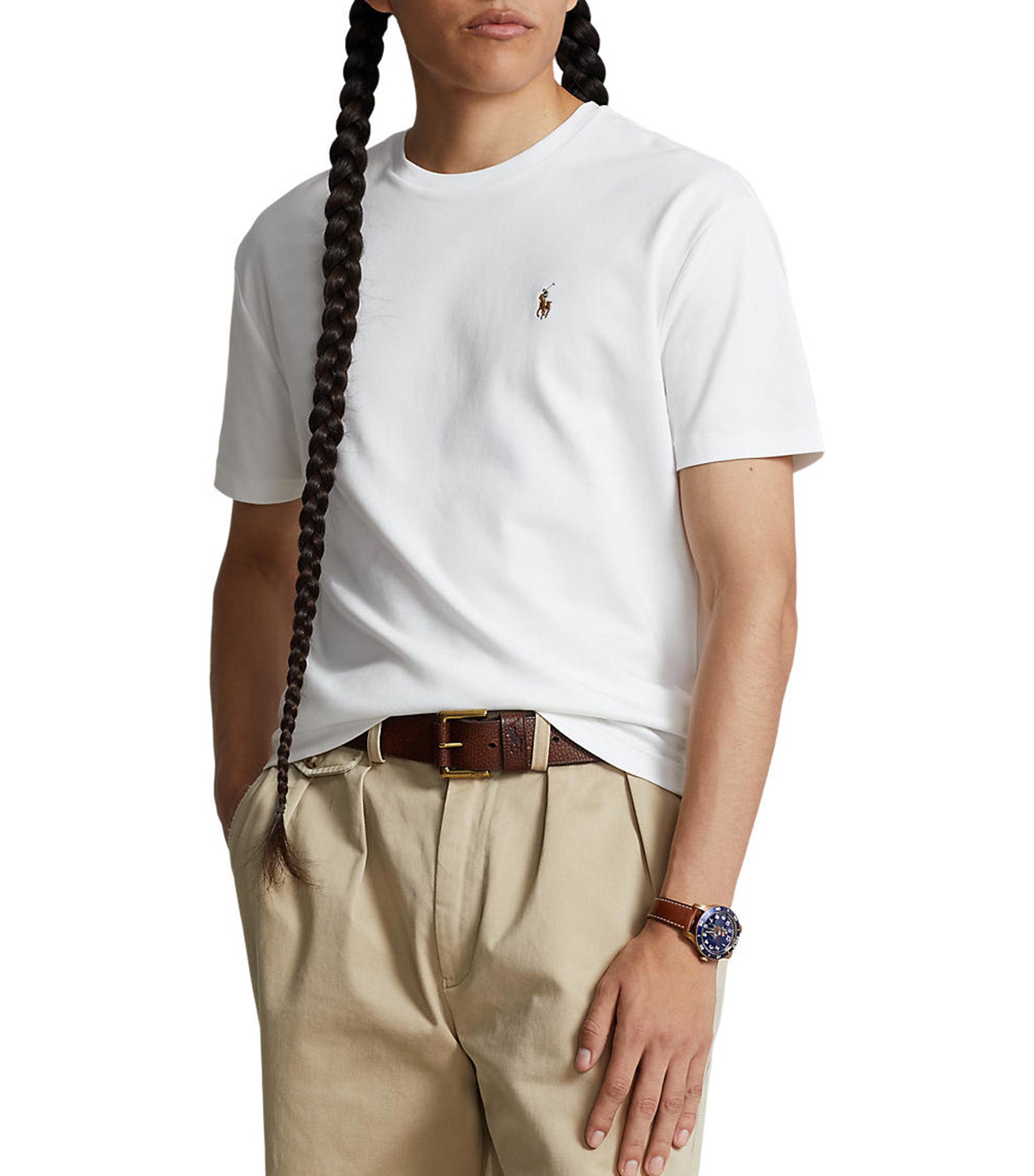 Men's Custom Slim Fit Soft Cotton T-Shirt White