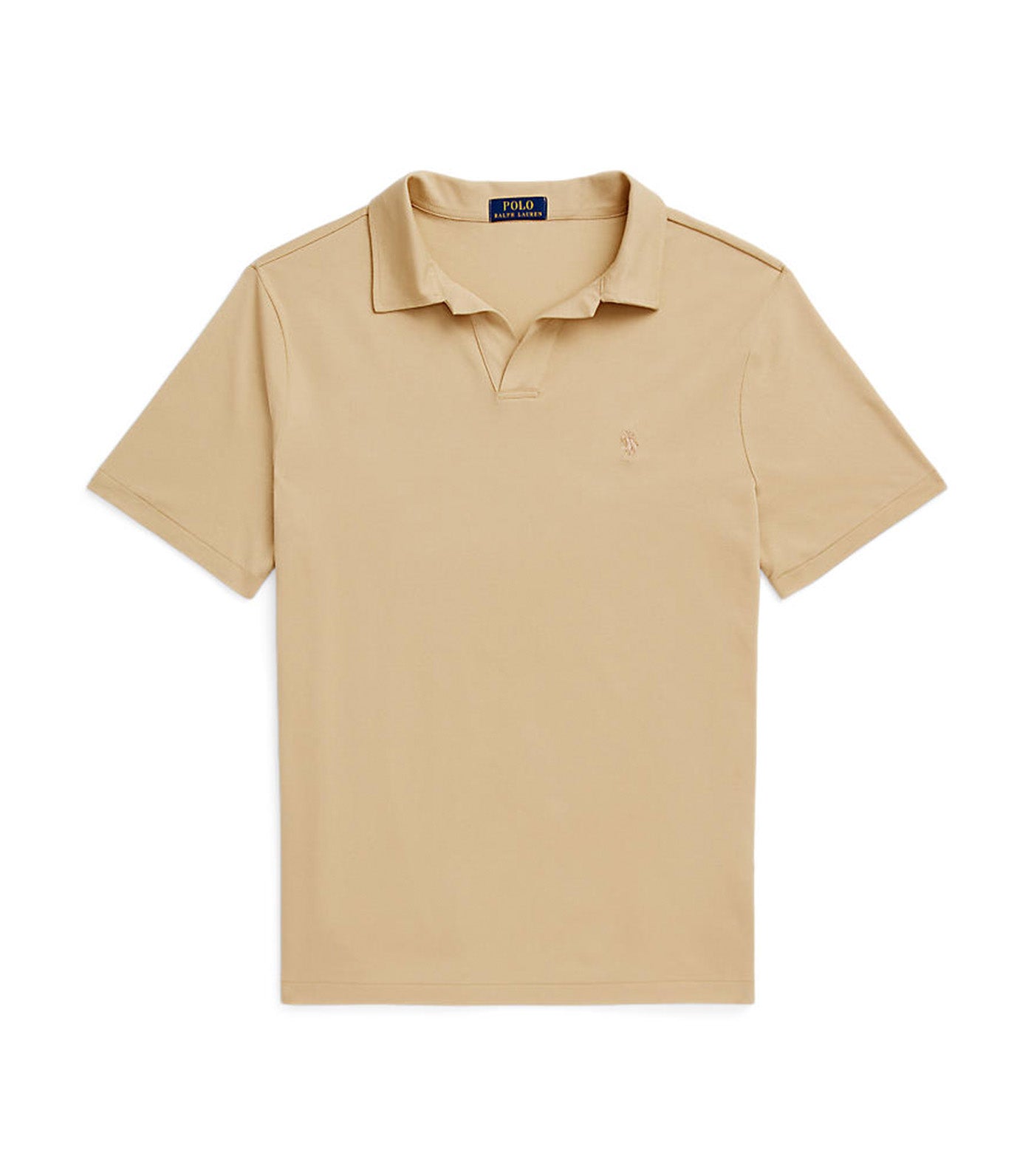 Men's Classic Fit Stretch Mesh Polo Shirt Coastal Beige
