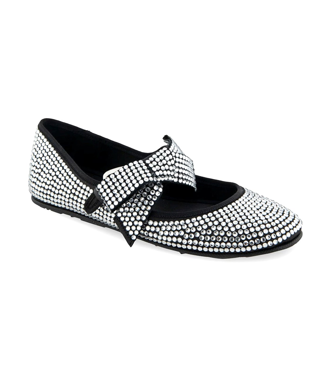 Poppy Mary Jane Ballet Flats Black