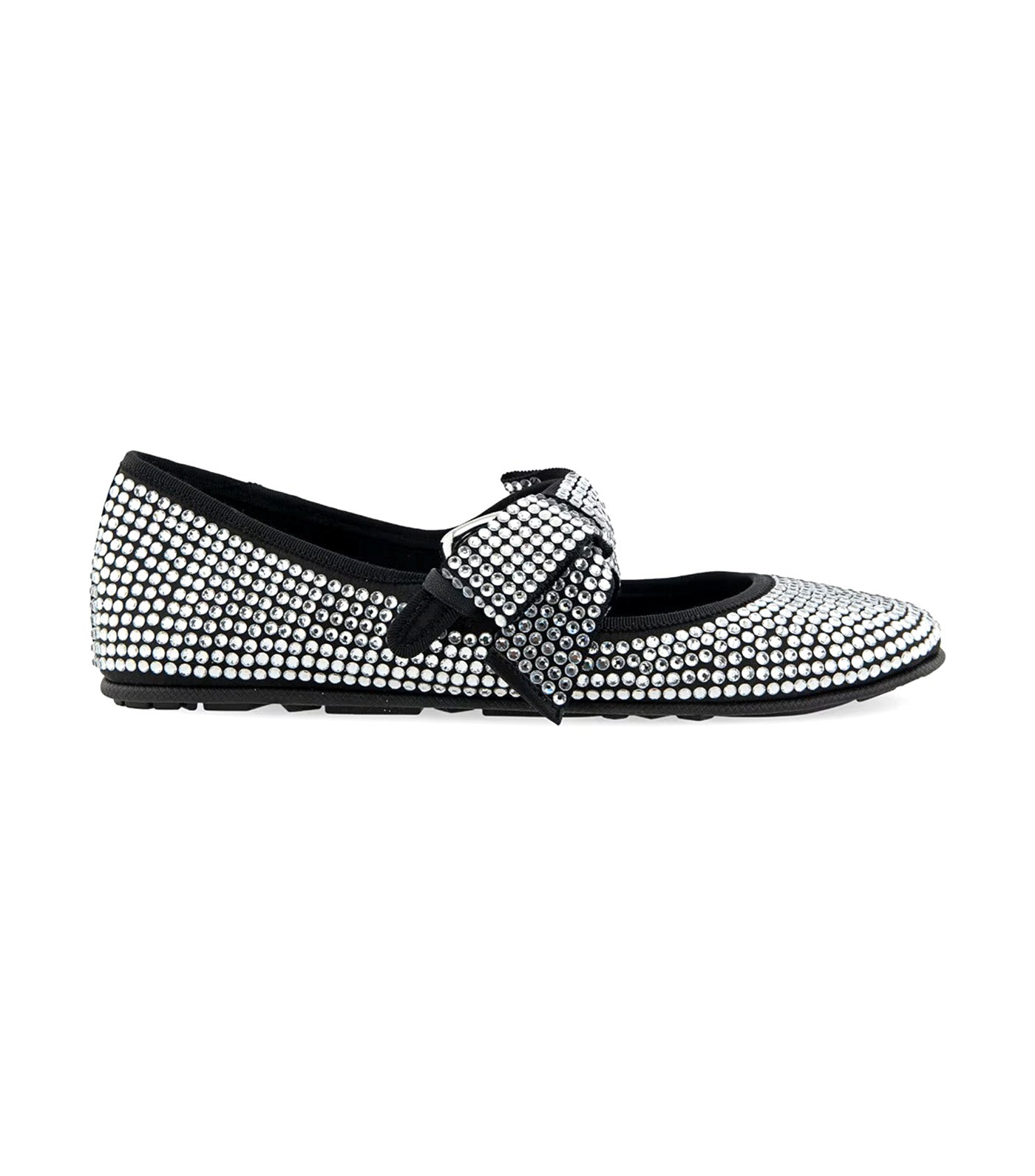 Poppy Mary Jane Ballet Flats Black