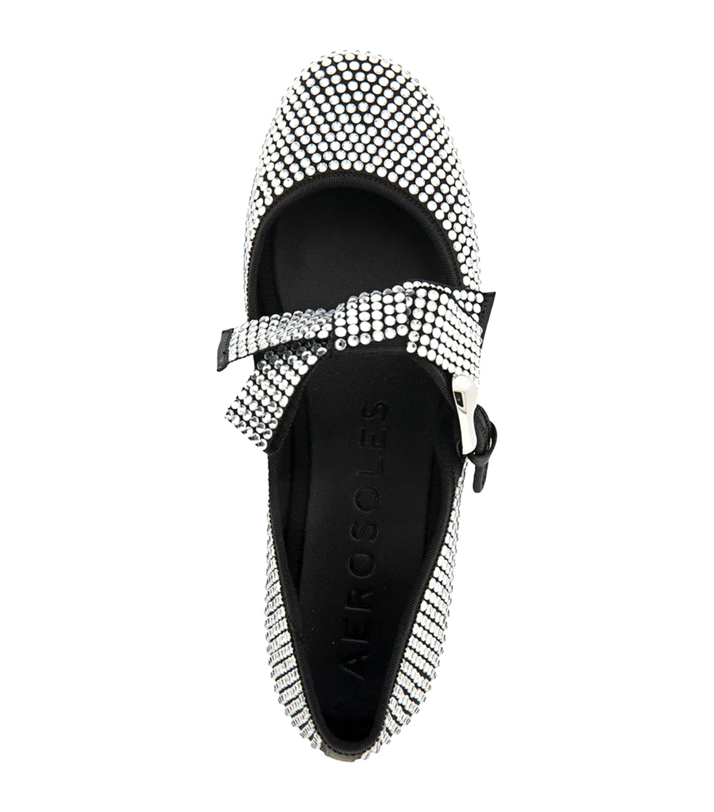 Poppy Mary Jane Ballet Flats Black