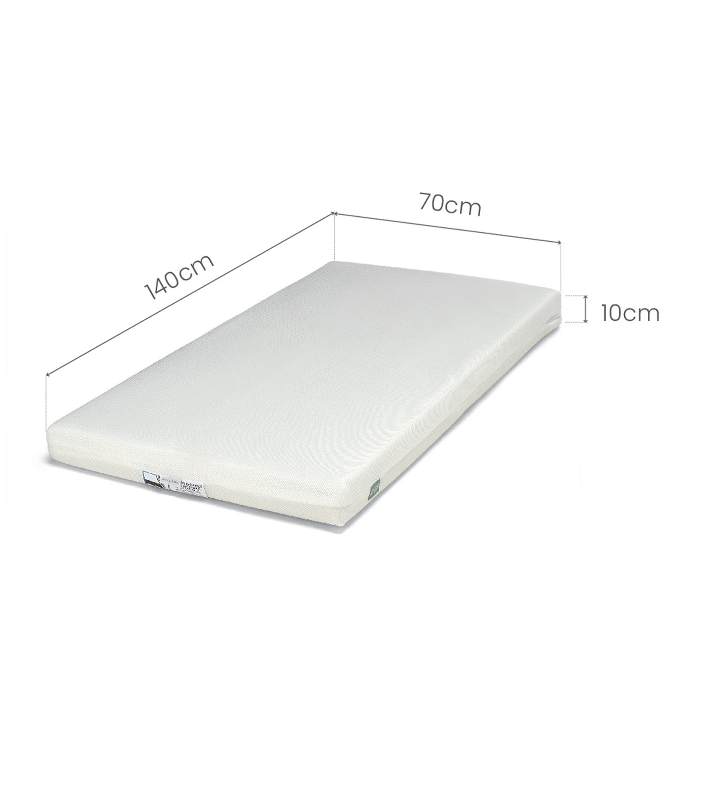 Premium Pocket Spring Cotbed Mattress White