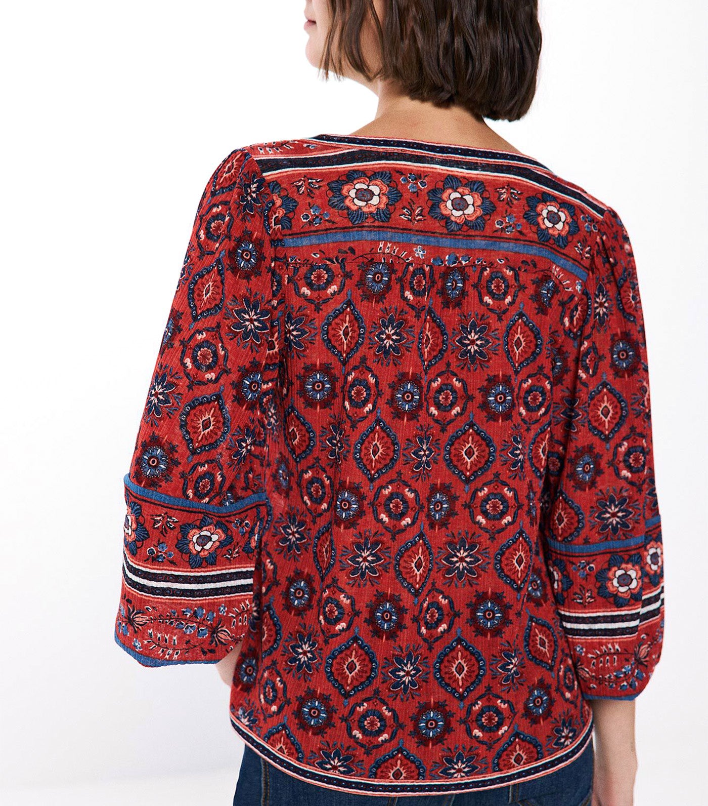 Floral Boho Blouse
Red