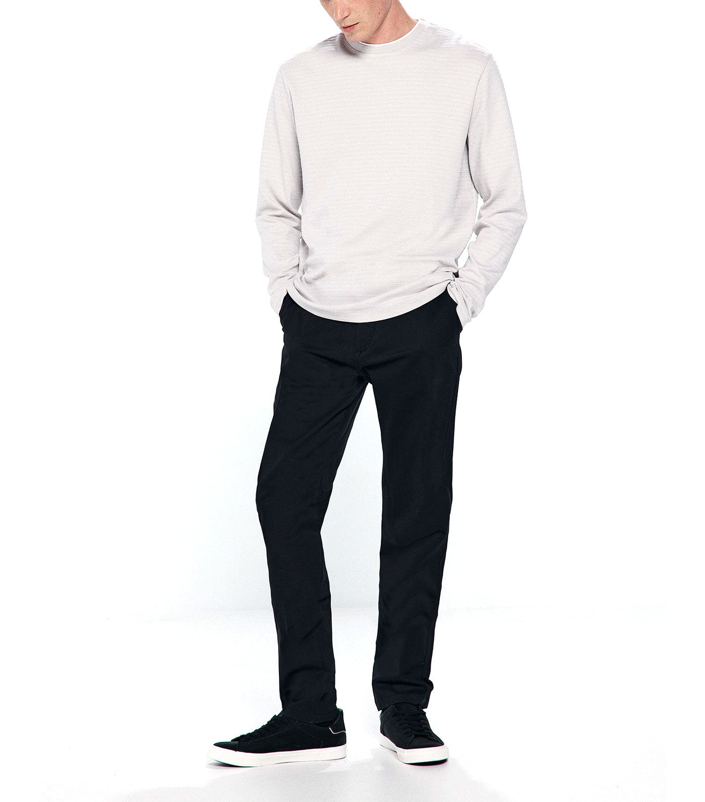 Long-Sleeved Double-Effect T-Shirt
 Light Gray